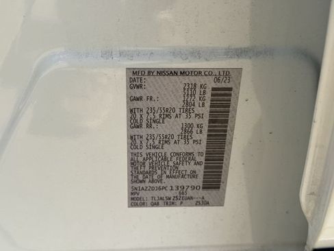 Used 2023 Nissan Murano Platinum w/ Cargo Package FWD image 38