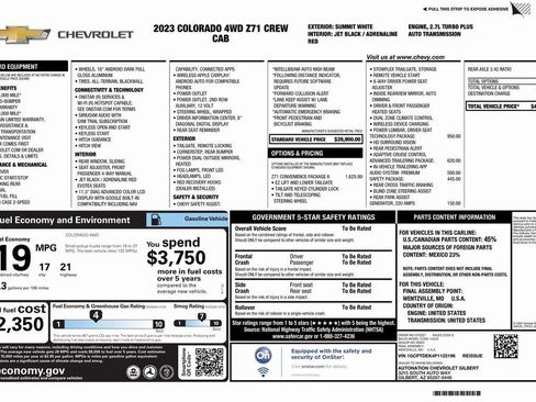 Used 2023 Chevrolet Colorado Z71 w/ Z71 Convenience Package 2 image 4