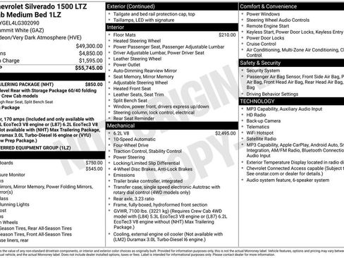 Used 2020 Chevrolet Silverado 1500 LTZ w/ Max Trailering Package AWD/4WD image 26