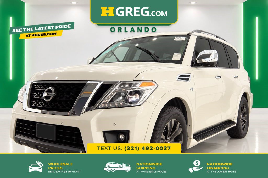 Used 2020 Nissan Armada Platinum w/ Captain's Chairs Package RWD image 1