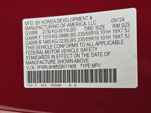 Used 2025 Honda Odyssey Touring image 37