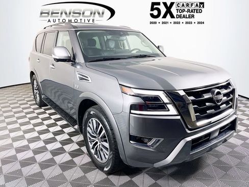 Used 2022 Nissan Armada SL w/ Captain's Chairs Package RWD image 1