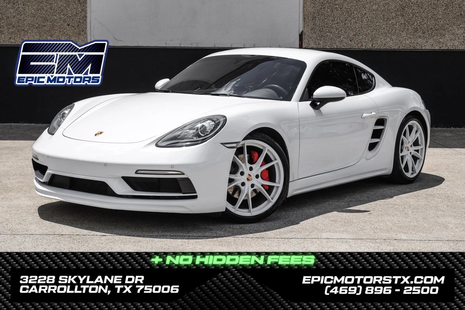 Used 2018 Porsche 718 Cayman S w/ Sportdesign Package RWD image 1