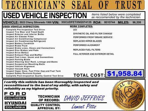 Used 2022 Chevrolet Silverado 1500 LT Trail Boss w/ Convenience Package II image 2