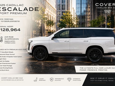 Certified 2025 Cadillac Escalade Sport Platinum w/ LPO, ONYX Package RWD image 8