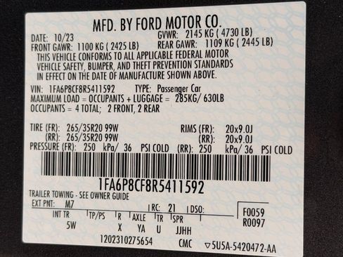 Used 2024 Ford Mustang GT Premium RWD image 58