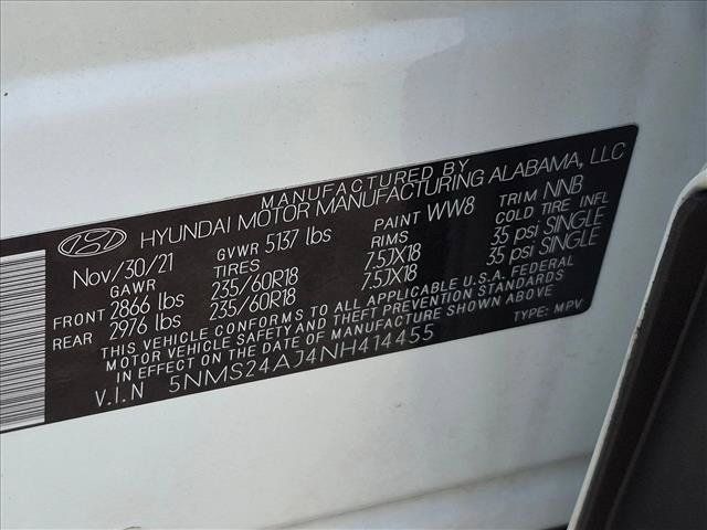 Used 2022 Hyundai Santa Fe SEL w/ Cargo Package FWD image 18