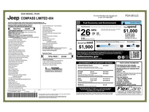 Used 2026 Jeep Compass Limited image 2