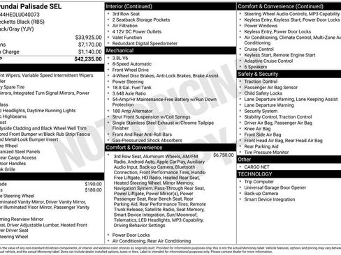 Used 2020 Hyundai Palisade SEL FWD image 35