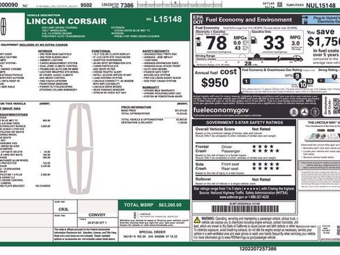 Used 2022 Lincoln Corsair Grand Touring w/ Elements Technology Bundle image 7