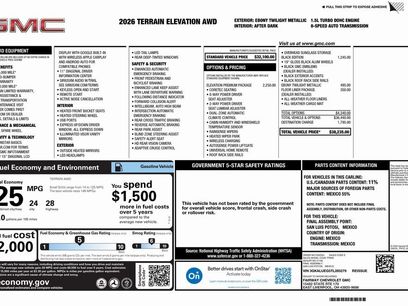 New 2026 GMC Terrain Elevation w/ Elevation Premium Package