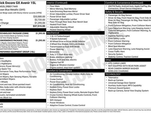 Used 2024 Buick Encore GX Avenir w/ Avenir Technology Package AWD/4WD image 4
