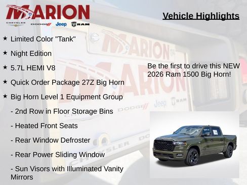New 2026 RAM 1500 Big Horn w/ Night Edition AWD/4WD image 5