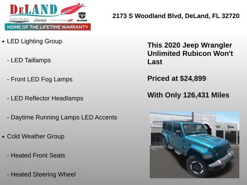 Used 2020 Jeep Wrangler Unlimited Rubicon AWD/4WD image 2