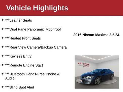 Used 2016 Nissan Maxima 3.5 SL image 3