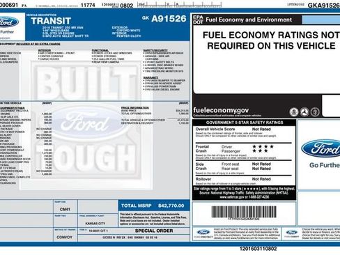 Used 2016 Ford Transit 250 148 Medium Roof w/ Interior Upgrade Package image 8