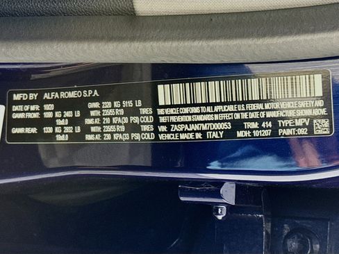 Used 2021 Alfa Romeo Stelvio Sprint w/ Nero Edizione image 39