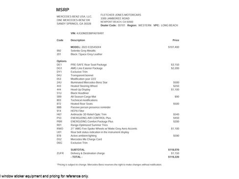 Used 2023 Mercedes-Benz EQS 450+ 4MATIC SUV image 2