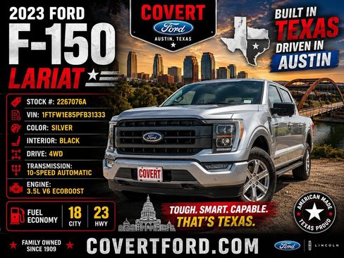 Used 2023 Ford F150 Lariat w/ Equipment Group 502A High AWD/4WD image 1