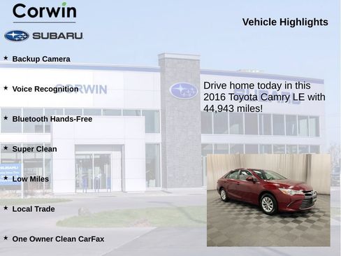 Used 2016 Toyota Camry LE FWD image 6