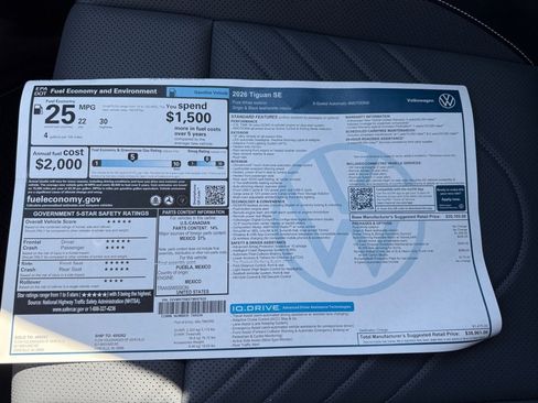 New 2026 Volkswagen Tiguan SE AWD/4WD image 33