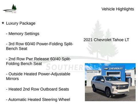 Used 2021 Chevrolet Tahoe LT w/ LT Signature Package image 23