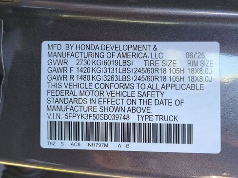 Used 2025 Honda Ridgeline RTL image 35