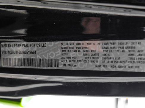 Used 2021 Jeep Gladiator Overland w/ Uconnect 4C Nav & Sound Group image 54