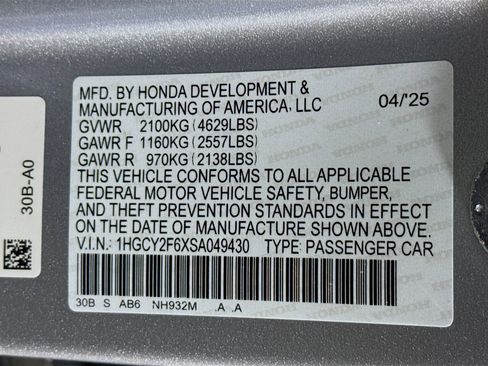 New 2025 Honda Accord EX-L image 36