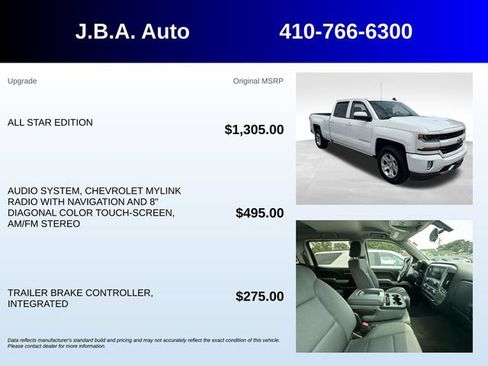 Used 2017 Chevrolet Silverado 1500 LT w/ All Star Edition AWD/4WD image 5