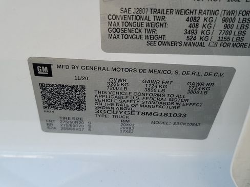 Used 2021 Chevrolet Silverado 1500 LTZ w/ LTZ Convenience Package II AWD/4WD image 33