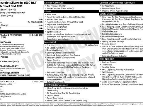 New 2026 Chevrolet Silverado 1500 RST AWD/4WD image 25