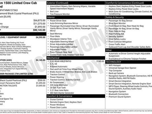 Used 2022 RAM 1500 Limited AWD/4WD image 1