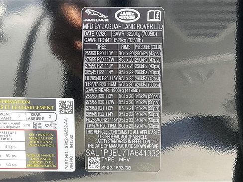 New 2026 Land Rover Range Rover Sport SE AWD/4WD image 8
