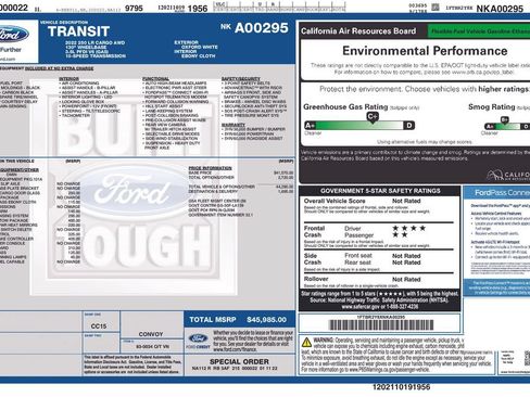 Used 2022 Ford Transit 250 Low Roof AWD image 34