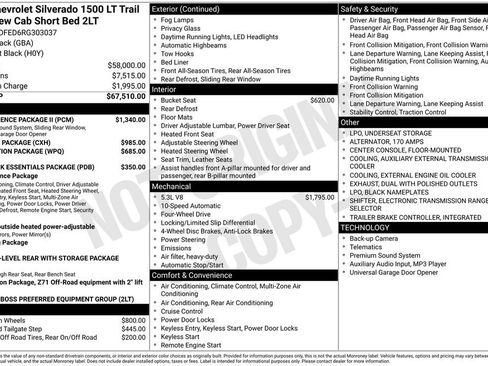 Used 2024 Chevrolet Silverado 1500 LT Trail Boss w/ Convenience Package II image 3