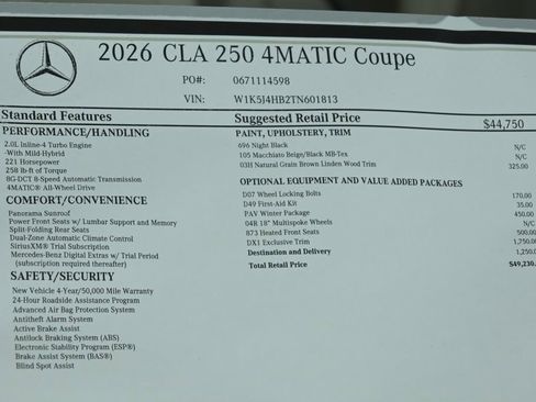 Used 2026 Mercedes-Benz CLA 250 4MATIC image 29