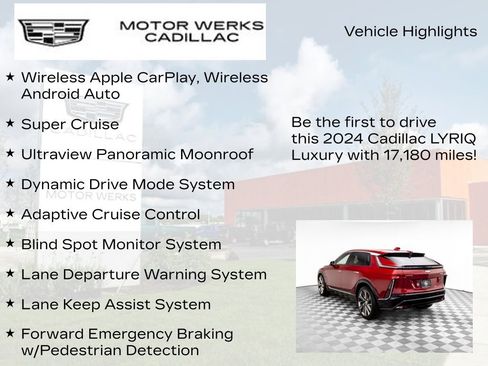 Certified 2024 Cadillac Lyriq Luxury w/ LPO, Floor Liner Package image 7