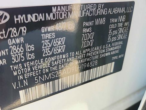 Used 2020 Hyundai Santa Fe SE w/ Cargo Package FWD image 44