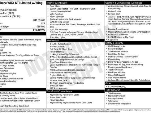 Used 2019 Subaru WRX STI Limited image 25