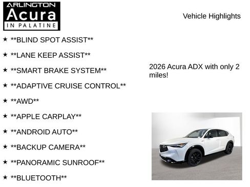 New 2026 Acura ADX A-Spec image 7