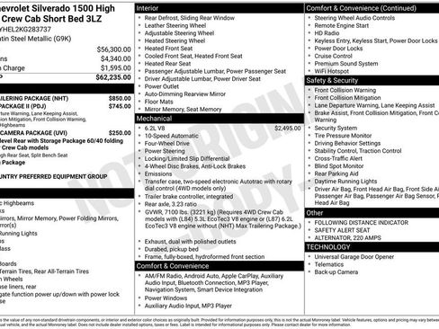 Used 2019 Chevrolet Silverado 1500 High Country w/ Max Trailering Package image 2