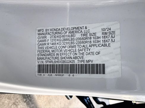 Certified 2025 Honda Odyssey EX-L image 34