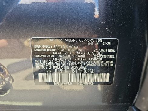 Certified 2026 Subaru Outback Premium AWD/4WD image 43