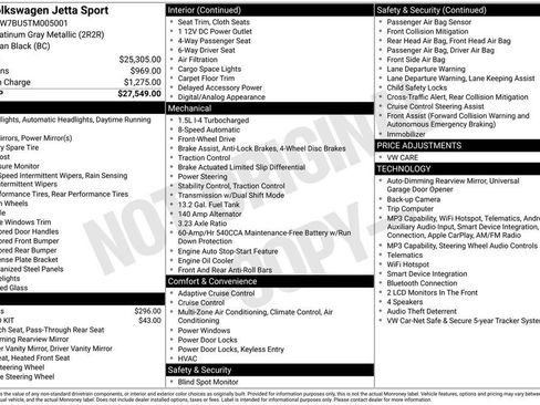 Certified 2026 Volkswagen Jetta Sport FWD image 8