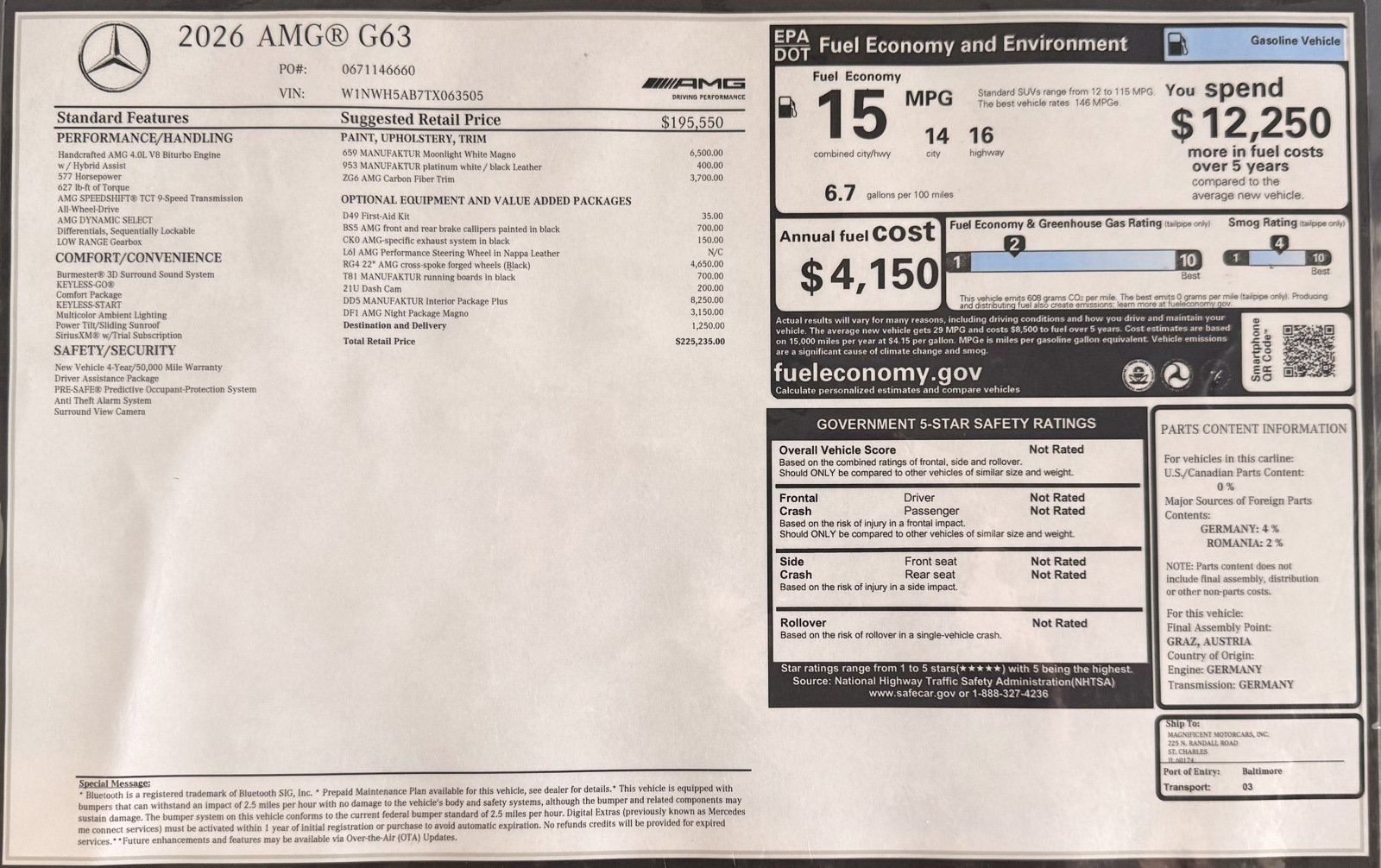 Used 2026 Mercedes-Benz G 63 AMG 4MATIC image 38
