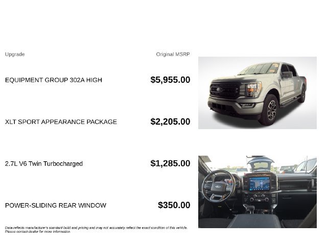 Used 2023 Ford F150 XLT w/ Equipment Group 302A High AWD/4WD image 3