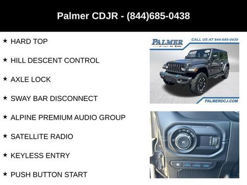 Used 2024 Jeep Wrangler Unlimited Rubicon 4xe w/ Technology Group image 12