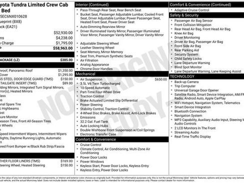 Used 2022 Toyota Tundra Limited w/ Power Package image 5