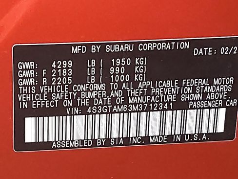 Used 2021 Subaru Impreza 2.0i Sport image 33